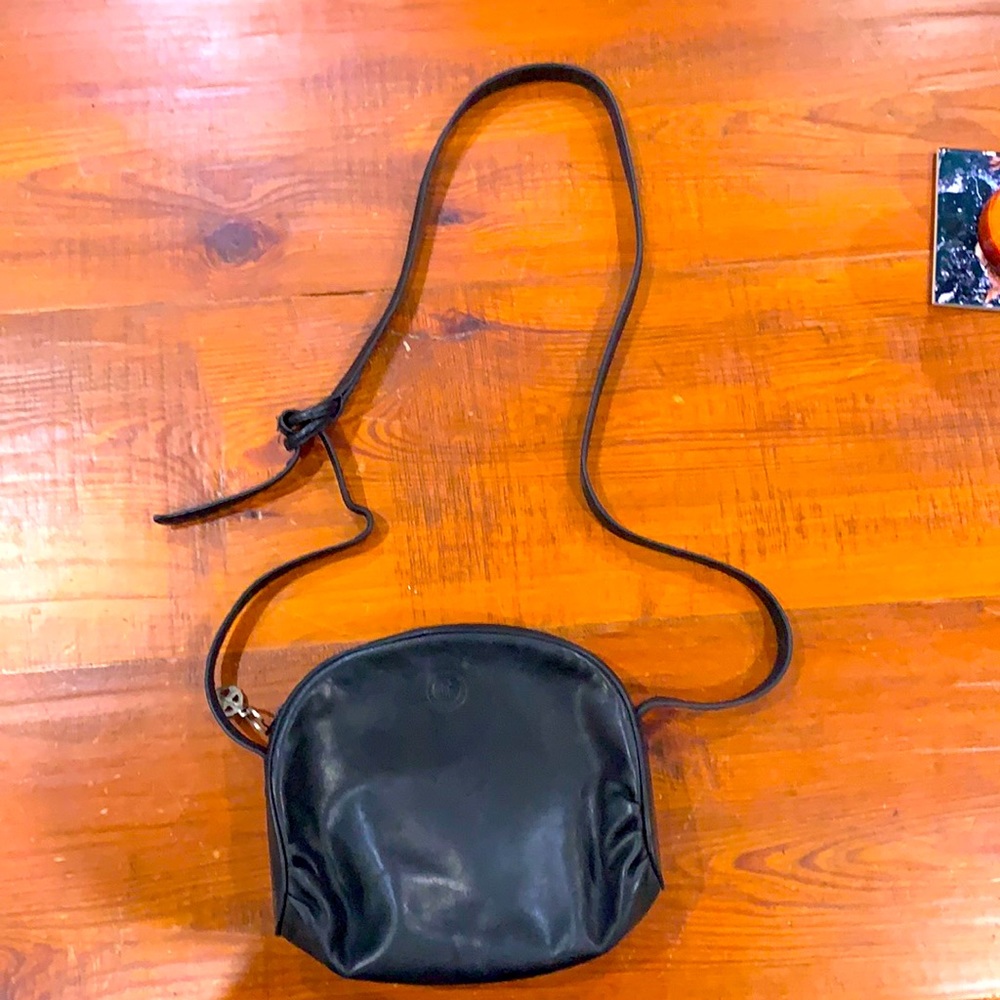 Perry Ellis Portfolio leather cross body - vintage